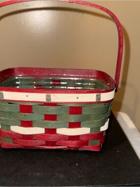 Longaberger VTG 2012 Yankee Candle Festival Basket and Marked Protector Inside